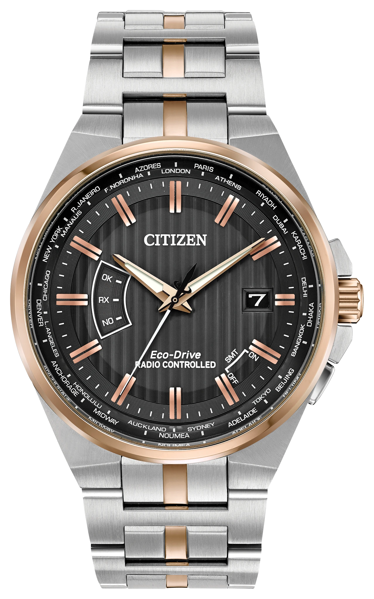 World Perpetual A-T - Men's Eco-Drive CB0166-54H Brown Watch | CITIZEN